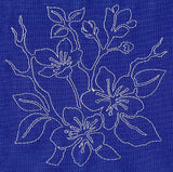 Cherry Blossom Sashiko Square (Single Run)