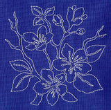 Cherry Blossom Sashiko Square (Single Run)