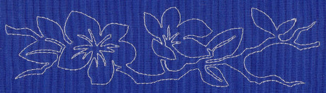 Cherry Blossom Sashiko Border (Single Run)