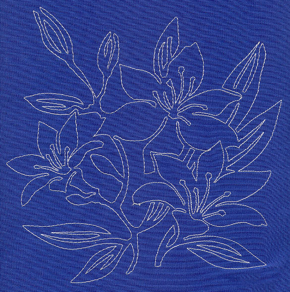 Lily Sashiko Square (Single Run)