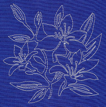 Lily Sashiko Square (Single Run)