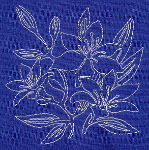 Lily Sashiko Square (Single Run)