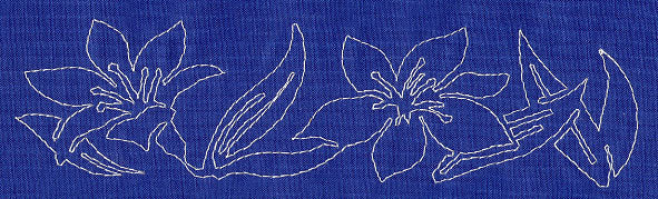 Lily Sashiko Border (Single Run)