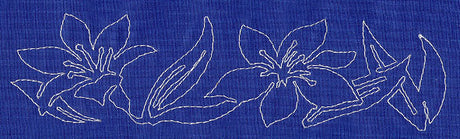 Lily Sashiko Border (Single Run)