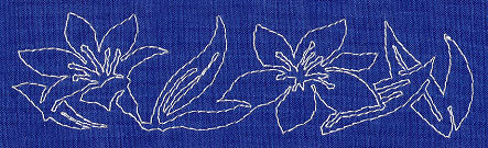 Lily Sashiko Border (Single Run)