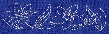Lily Sashiko Border (Single Run)