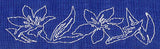 Lily Sashiko Border (Single Run)