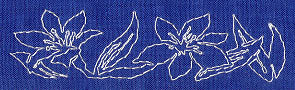 Lily Sashiko Border (Single Run)