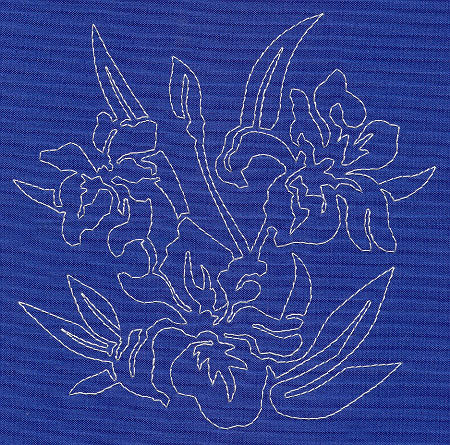 Iris Sashiko Square (Single Run)