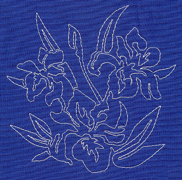 Iris Sashiko Square (Single Run)