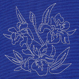 Iris Sashiko Square (Single Run)