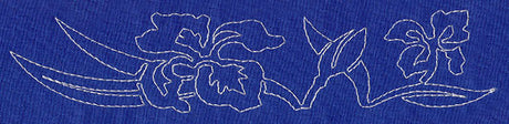 Iris Sashiko Border (Single Run)
