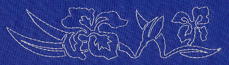 Iris Sashiko Border (Single Run)