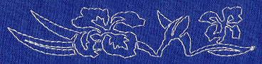 Iris Sashiko Border (Single Run)