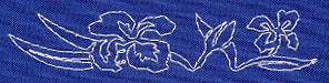 Iris Sashiko Border (Single Run)