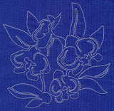 Orchid Sashiko Square (Single Run)