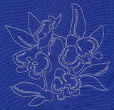 Orchid Sashiko Square (Single Run)