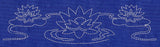 Lotus Sashiko Border (Single Run)