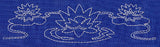 Lotus Sashiko Border (Single Run)