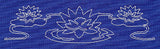 Lotus Sashiko Border (Single Run)
