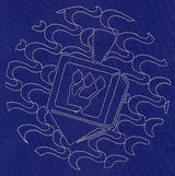 Dreidel Sashiko Square - Shin