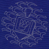 Dreidel Sashiko Square - Shin