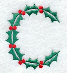 Holly Letter C (3 inch)
