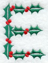 Holly Letter E (3 inch)
