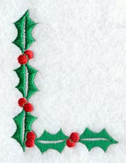 Holly Letter L (3 inch)