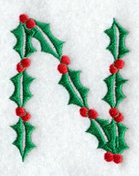Holly Letter N (3 inch)