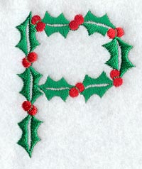 Holly Letter P (3 inch)