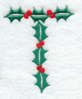 Holly Letter T (3 inch)