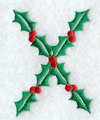Holly Letter X (3 inch)