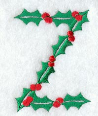 Holly Letter Z (3 inch)