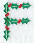 Holly Letter F (3 inch)
