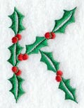 Holly Letter K (3 inch)