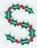 Holly Letter S (3 inch)