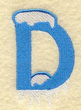 Frosty Letter D (3 Inch)