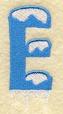 Frosty Letter E (3 Inch)