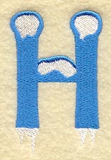 Frosty Letter H (3 Inch)