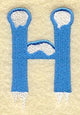 Frosty Letter H (3 Inch)