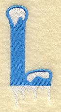 Frosty Letter L (3 Inch)