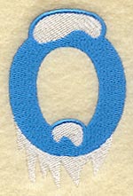 Frosty Letter O (3 Inch)