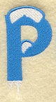 Frosty Letter P (3 Inch)