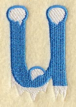 Frosty Letter U (3 Inch)