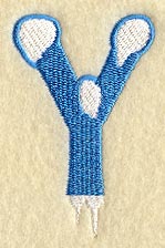 Frosty Letter Y (3 Inch)