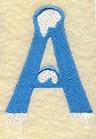 Frosty Letter A (3 Inch)