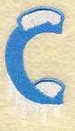Frosty Letter C (3 Inch)