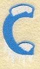 Frosty Letter C (3 Inch)