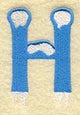 Frosty Letter H (3 Inch)